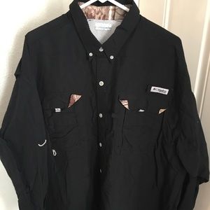 Columbia shirt with camo